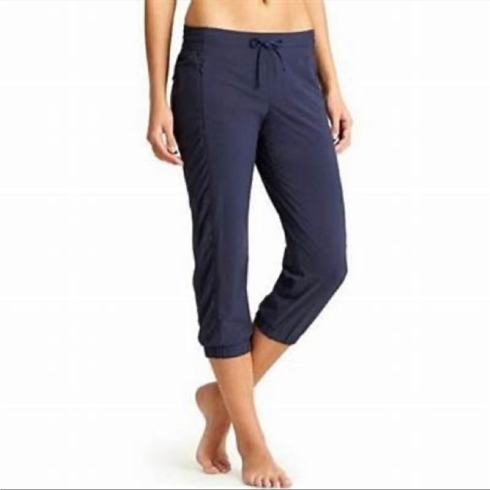 Athleta La Viva Capri Navy Blue Jogger Pants Size 4